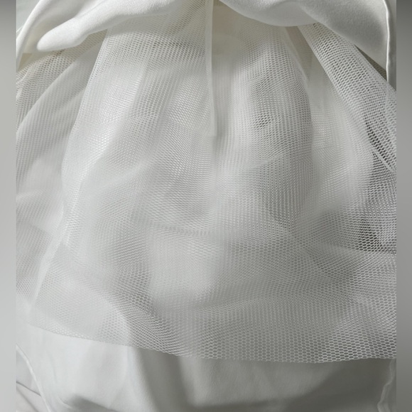 Self Portrait WHITE TAFFETA BANDEAU MINI DRESS - Picture 4 of 4
